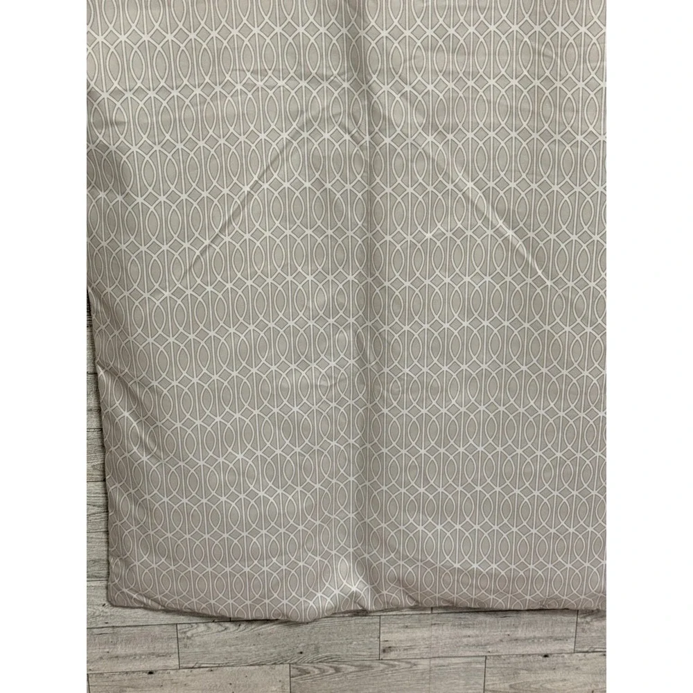 Charisma King Pillowcase Set of 2 Taupe White Geometric Ogee‎ Polyester Bedding